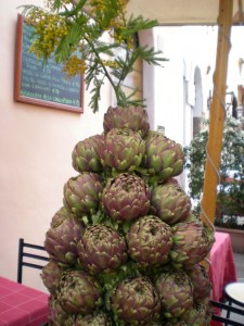 Carciofi al quartiere ebraico a Roma