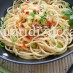 linguine con tartara di trota