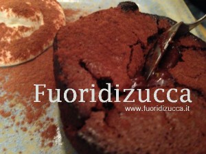 tortino al cuore di cioccolato fondente