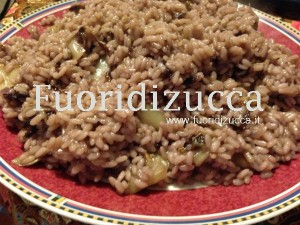 riso mantecato al marzamino e radicchio